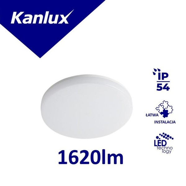 LED Plafonier Varso LED 18W-WW-O Rund Ø 28 1620Lm 3000 K WäRmefarbe IP54 II-image