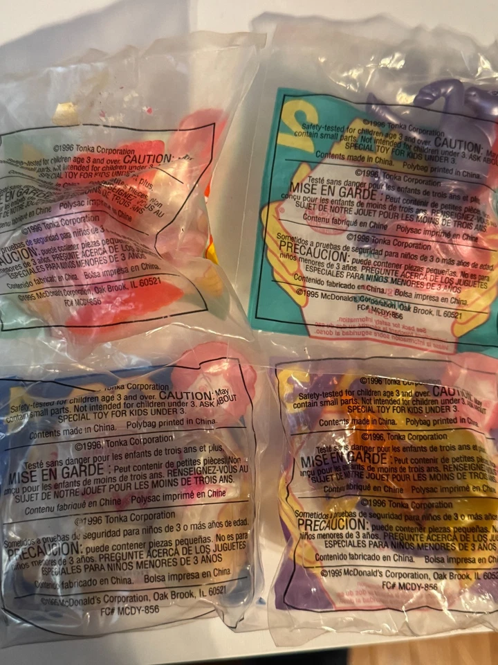 McDonald's Happy Meal Toy 1995 The Littlest Pet Shop Complete Set #1-#4 - Image 2 of 2