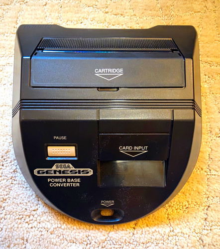 SEGA Genesis Power Base Converter + CIB Rampage Master System Game