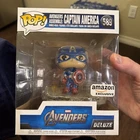 Funko Pop! Avengers Assemble Deluxe Captain America Amazon Exclusive #589