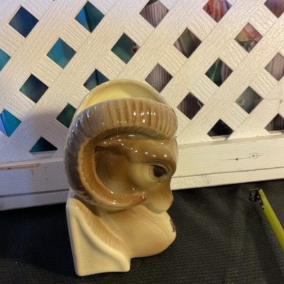 Vintage Royal Copley Ram Head Planter W Original Tag 7   