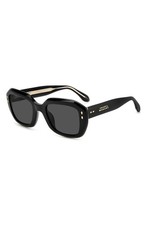 New Isabel Marant Women Authentic The New 52mm Rectangular Sunglasses Black/ Gre