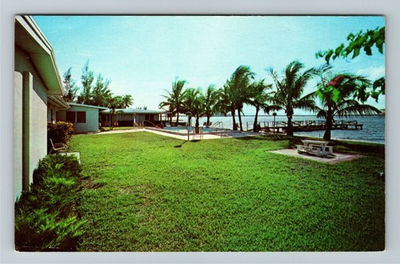 #ad Fort Myers FL Florida Tides Motel Water Front Advertising Vintage Postcard $0.99