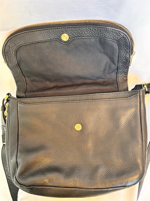 Fossil Leather Patchwork Colorblock Crossbody Bag… - image 8