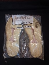 NEW 1970s Vintage House Slippers Size 8-9 Ballet Flats Footlight By Reliable Yel