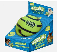 Image of Wobble Wag Giggle Glow Ball Interactive Dog Toy Fun-Giggle Sounds, When Rolled