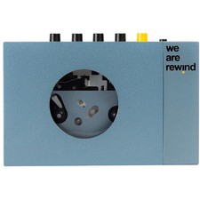 We Are Rewind Portable Cassette Player Bluetooth Blue WE 001 BLUE
