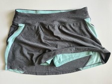 Champion M Women s Gray Mint Green Athletic Skirt With Shorts