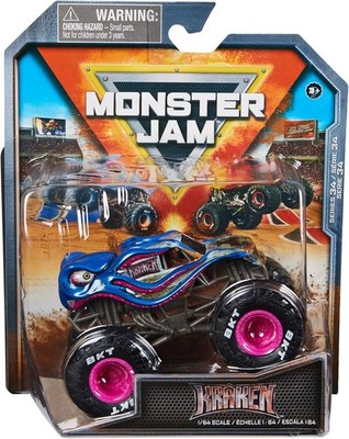 Official Kraken Monster Truck, Die-Cast Vehicle, 1:64 Scale, Kids