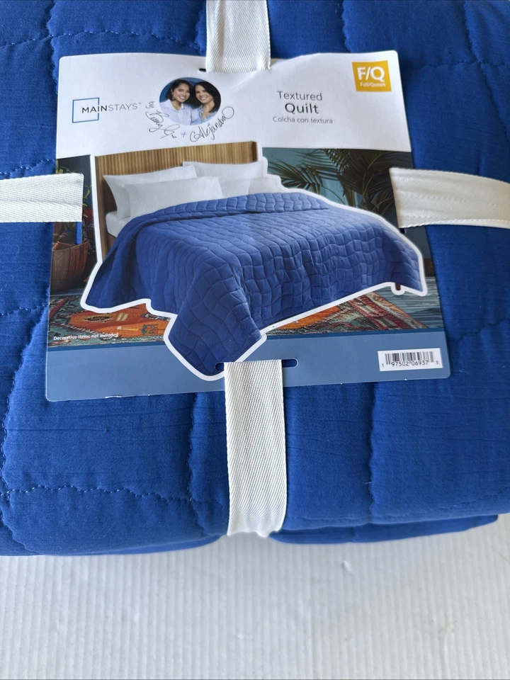 MAINSTAYS ТЕКСТУРИРОВАННЫЙ QUiL новый полный / королева размер - Изображение 4 из 4
