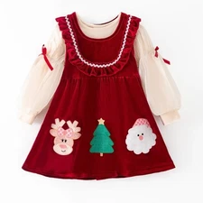 NEW Boutique Christmas Pink Tunic & Ruffle Leggings Girls Outfit