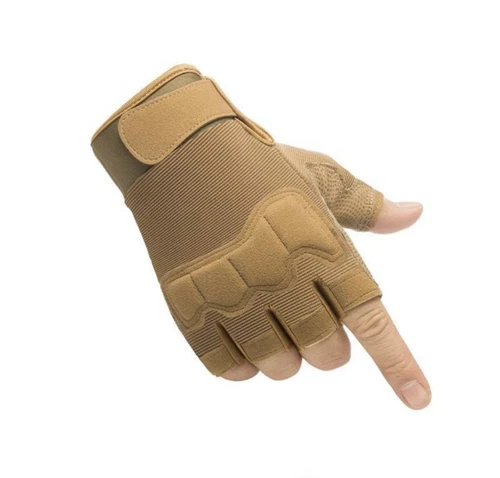 Hycoprot Fingerless Tactical Gloves- Yellow - product listing photo