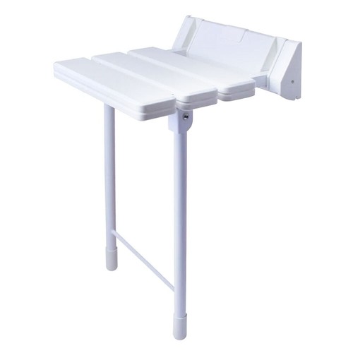 ECOSPA Shower Seat with Folding Legs Wall Mounted Mobility Aid Max