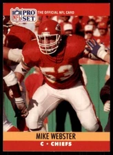 1990 Pro Set Mike Webster Football Cards #537