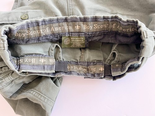 Boy Scouts Of America Convertible Zip Off Uniform Canvas Pants Youth Size 12 - Picture 5 of 6