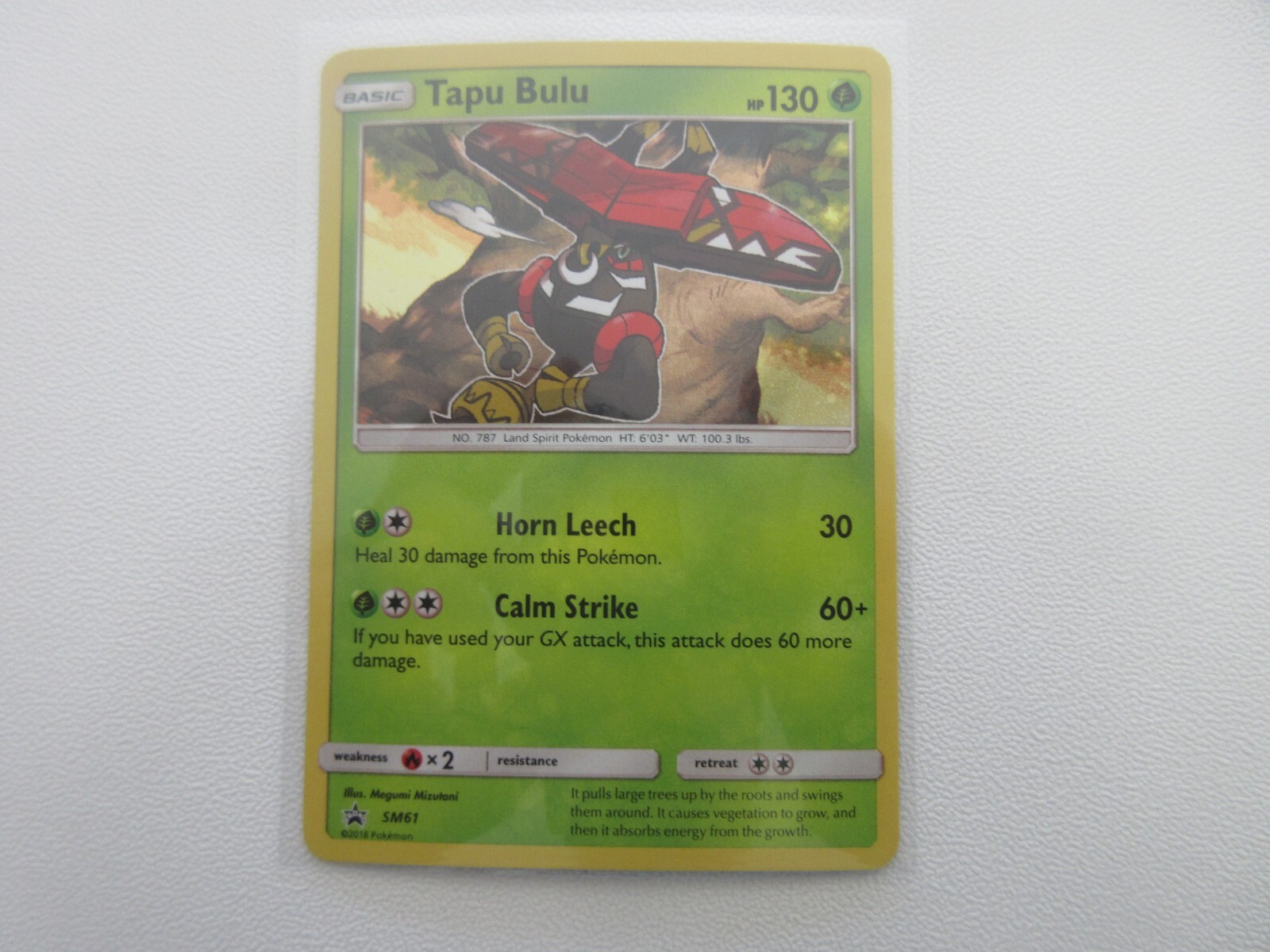Tapu Bulu Holo Promo SM61 Pokemon Card LP