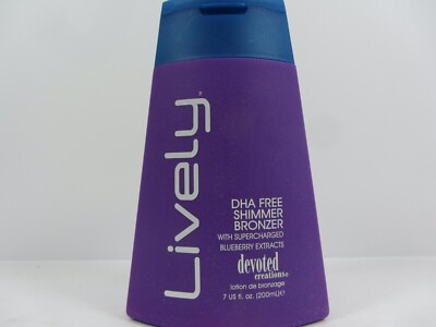 DEVOTED CREATIONS LIVELY DHA FREE SHIMMER BRONZER TANNING LOTION
