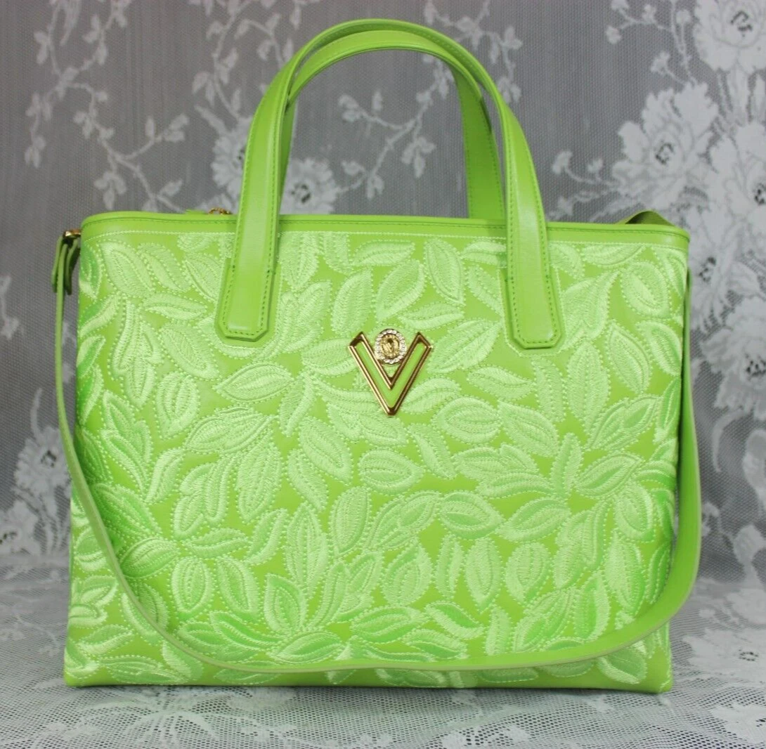 Bright Green Suede Tote