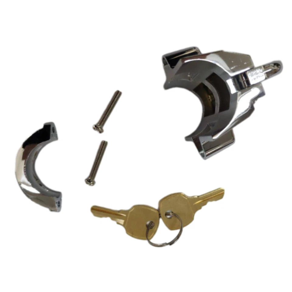 Motorcycle Handlebar Helmet Lock With 2 Keys - image 3 of 4