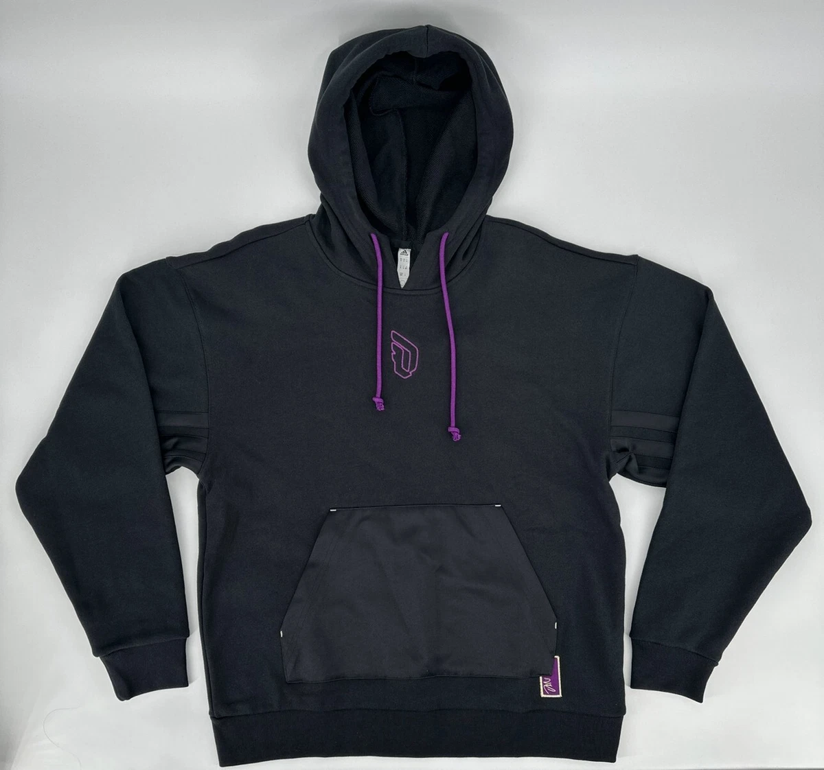 Adidas Dame 8 Inn Hoodie Men s Medium Basketball Sports Hooded Pullover Black
