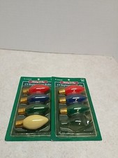 C9 Christmas Replacement Light Bulbs Lot of 2 packs of 4 120 Volts 7 watt