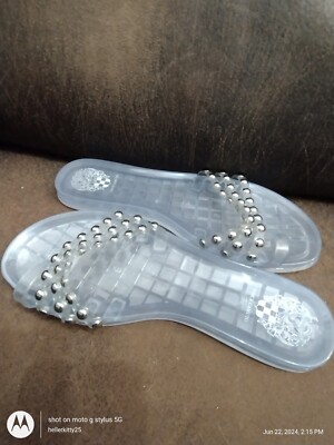 Studded Sandals Vince Camuto Clear Sandals Jelly Slides Vince