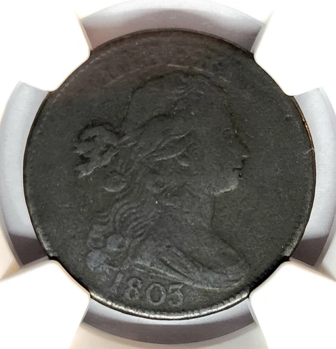 1803 Draped Bust Large Cent, NGC VF Details, Better Date Coin