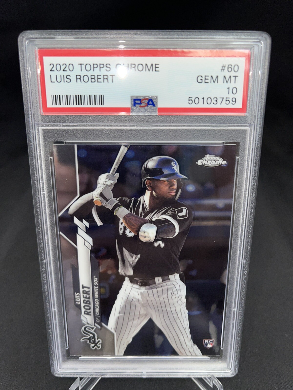 Topps Chrome 2020 MLB White Sox Luis Robert Rookie Card *GEM MINT PSA 10*