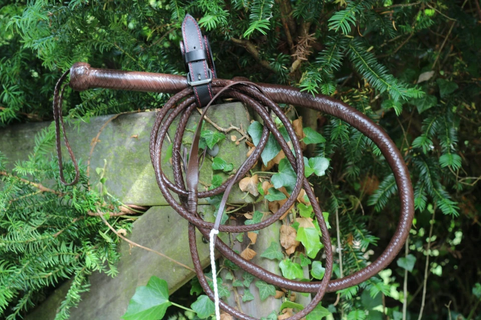 Indy  Bull whip Indiana Jones 8 FOOT Genuine Leather Handmade Whips LEATHER UK - Image 3 of 3