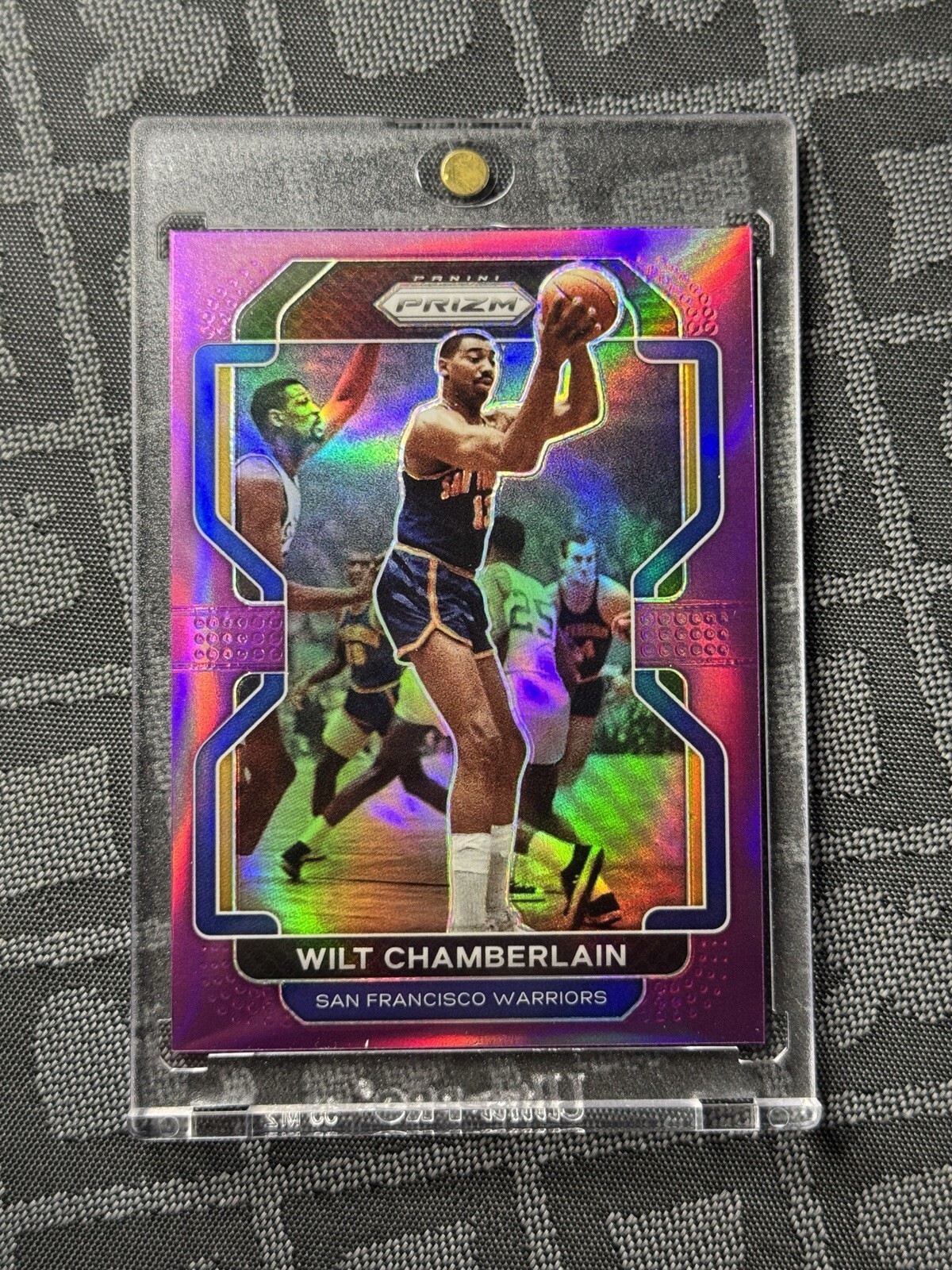 2021-22 Panini Prizm Prizms Purple #260 Wilt Chamberlain /99