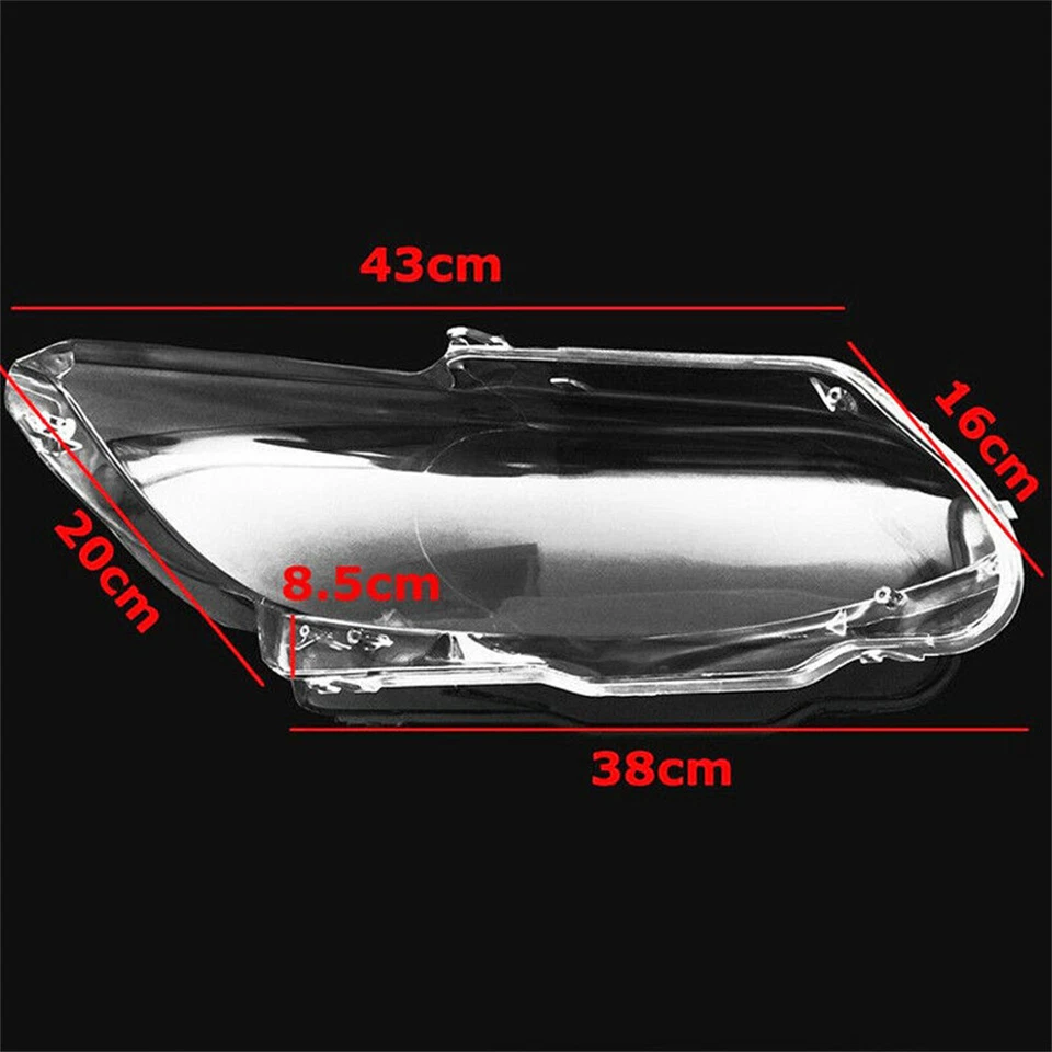 Par de cubiertas de lente de faros aptas para BMW E92 E93 Coupé M3 328i 335 ixDrive Foto 2 de 4