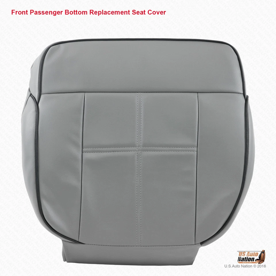 Lincoln Mark LT 2006-2008 parte inferior de conductor y pasajero cubierta de asiento de cuero gris Foto 4 de 4