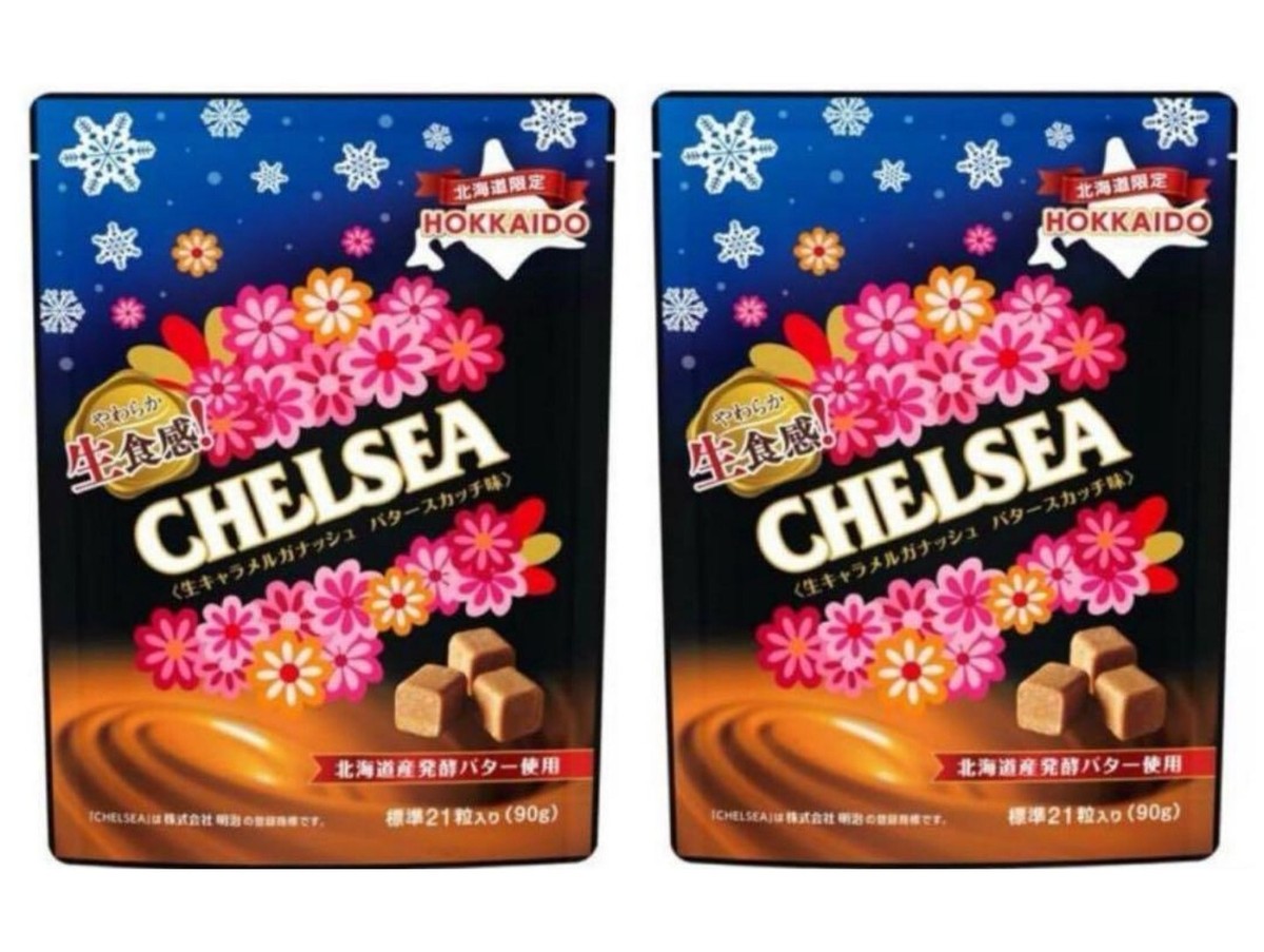 椰子ページ Meiji CHELSEA Raw Butterscotch Flavor Candy 90g x 2bags