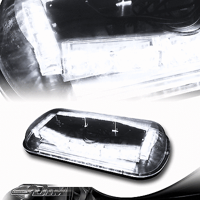Magnetic Roof Top Emergency Hazard Warning Tow 32 LED White Strobe Light Lamp - Imagen 1 de 3
