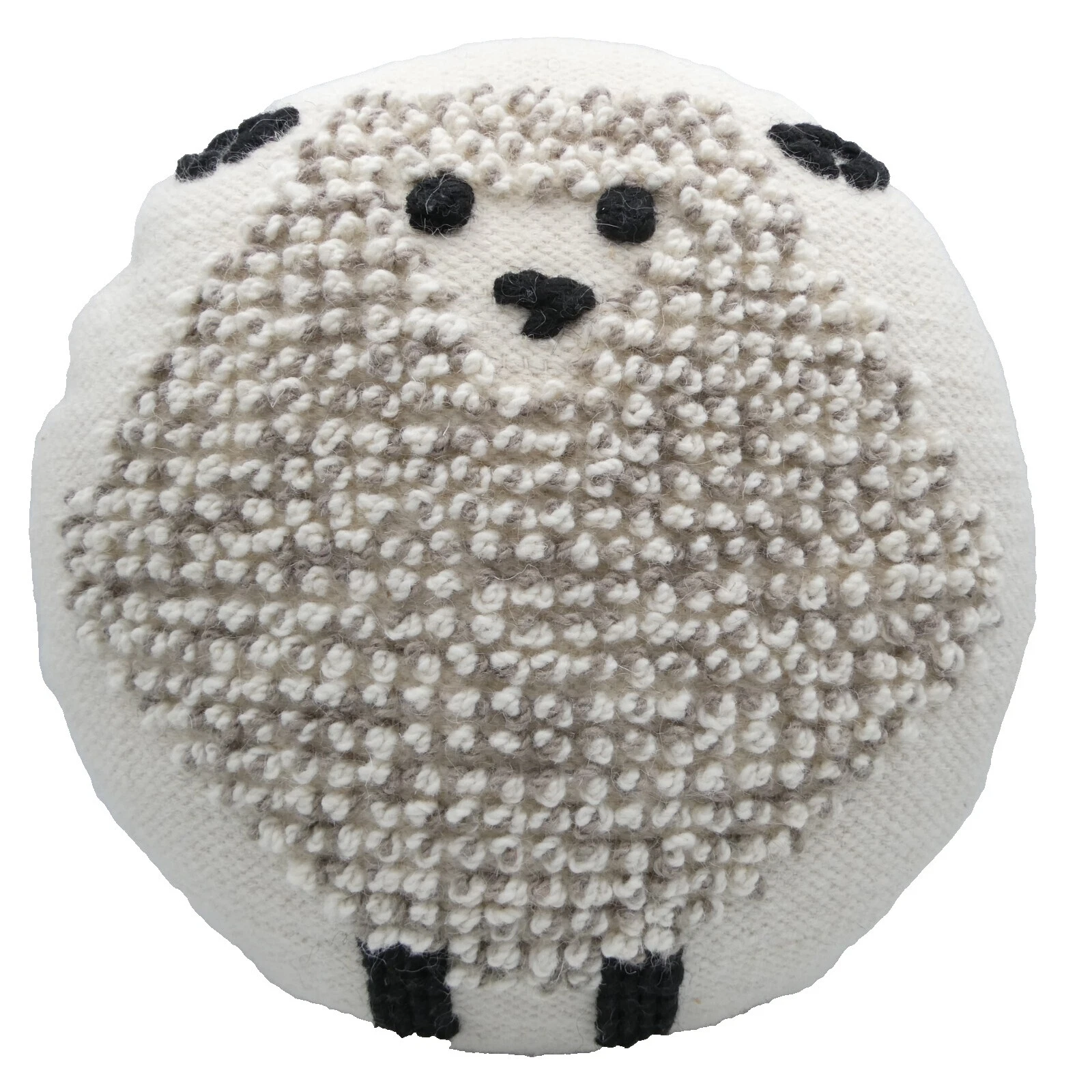 Animal Print Round 100% Wool Home Décor Pillows