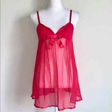 Vintage Victoria s Secret Angels Mesh Babydoll