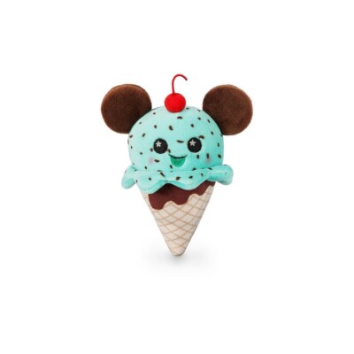 DISNEY PARKS WISHABLES MICRO PLUSH MICKEY MOUSE ICE CREAM CONE 5 1/2'' H SO CUTE