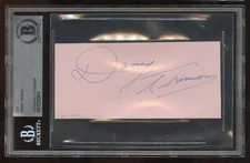 Danny Thomas signed 2x5 cut autograph on 10-19-47 at Ciro's Nightclub BAS Slab
