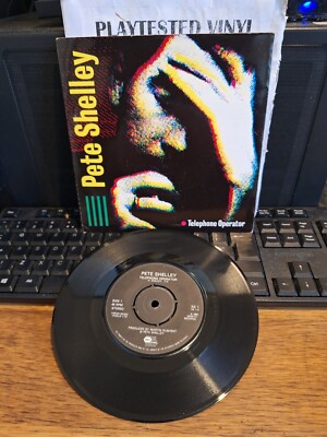 PETE SHELLEY TELEPHONE OPERATOR  EX GENETIC 7'' VINYL PICTURE SLEEVE BUZZCOCKS