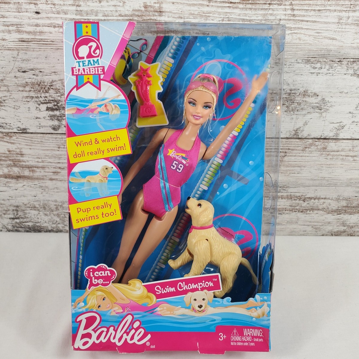 2011 TEAM BARBIE I CAN BE SWIM CHAMPION CAUCASIAN BARBIE