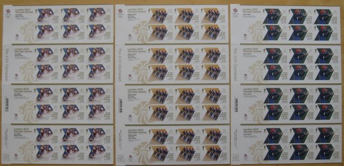 London 2012 Olympic GB winner stamp sheet