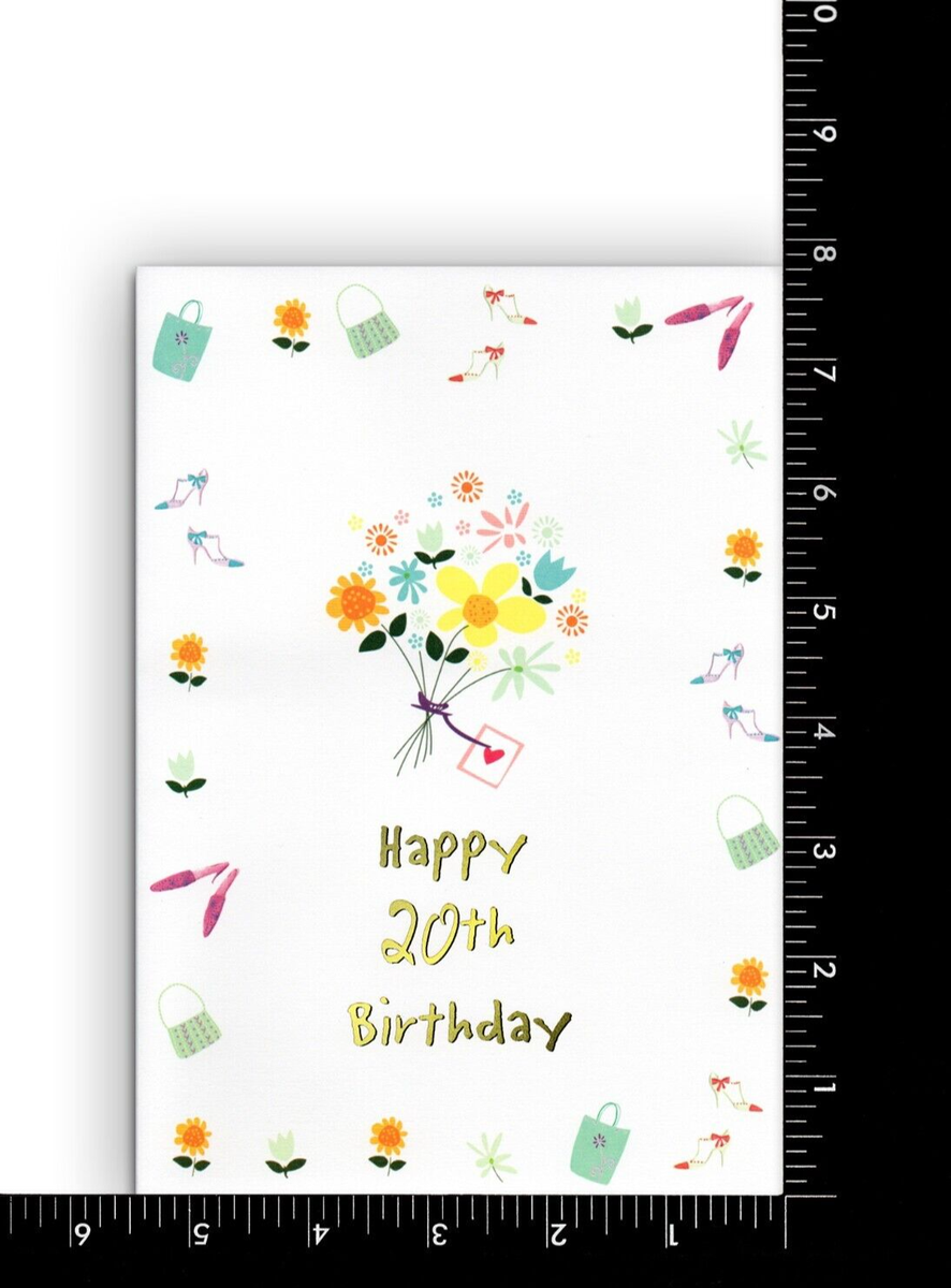 Happy 20TH BIRTHDAY Card FOR 20 YEAR OLD by Celebrate The Ages + Envelope | eBay 20-free-printable-birthday-cards-parade