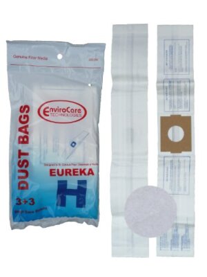 EnviroCare Replacement Vacuum Bags for Eureka H Canisters 6 bags and 6 Filter...