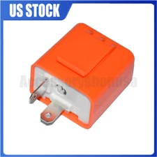 2Pin 12V Electronic LED Flasher Relay Fix Turn Signal Bulbs Hyper Flash Issue
