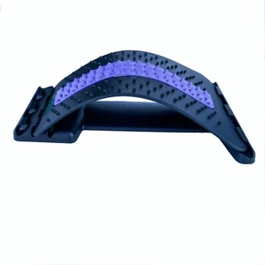 Lower Back Lumbar Pain Spine Stretcher Massager Posture Relief Cracker Support - Picture 2 of 5