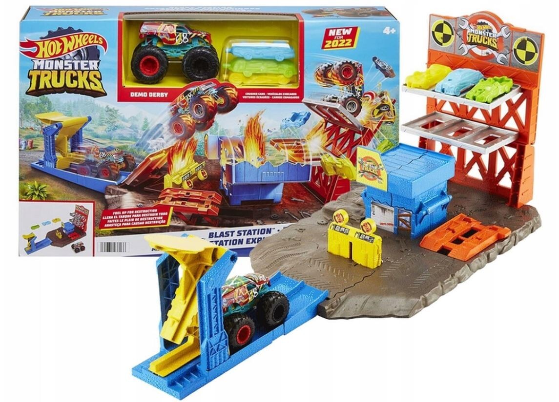 HOT WHEELS MONSTER TRUCK Blast Station MATTEL HFB12