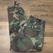 Vintage Liberty Men s Military Woodland Camo Pants Cargo Made In USA Sz M Army