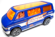 2022 HOT WHEELS DODGE VAN GOODYEAR BLUE 1:64 DIECAST 2 5/8" VAN W/ ORANGE SILVER