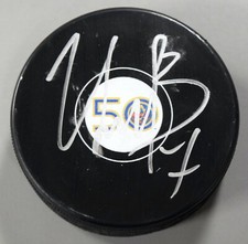 Maxim Tsyplakov Signed New York Islanders 50th Anniversary Logo Hockey Puck Auto