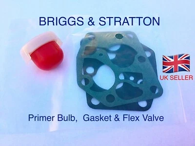 Primer Bulb + Carburettor Diaphragm Gasket Set BRIGGS & STRATTON SPRINT U.K.✅